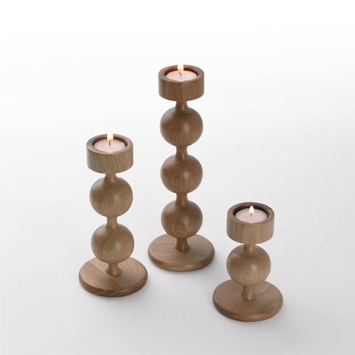 wooden candle holders - Ball